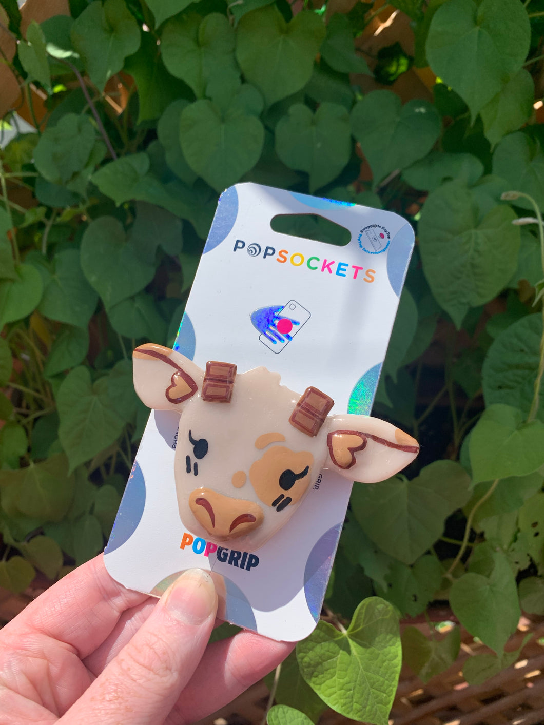 Chocolate Cow Inspired Pop Grip/ Popsocket