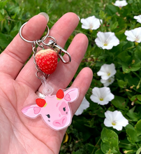 Load image into Gallery viewer, Strawberry Cow Inspired Keychains
