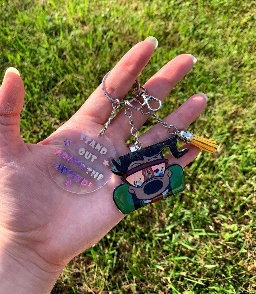 Powerline Max Head with Glasses Reflection Inspired KeyChain