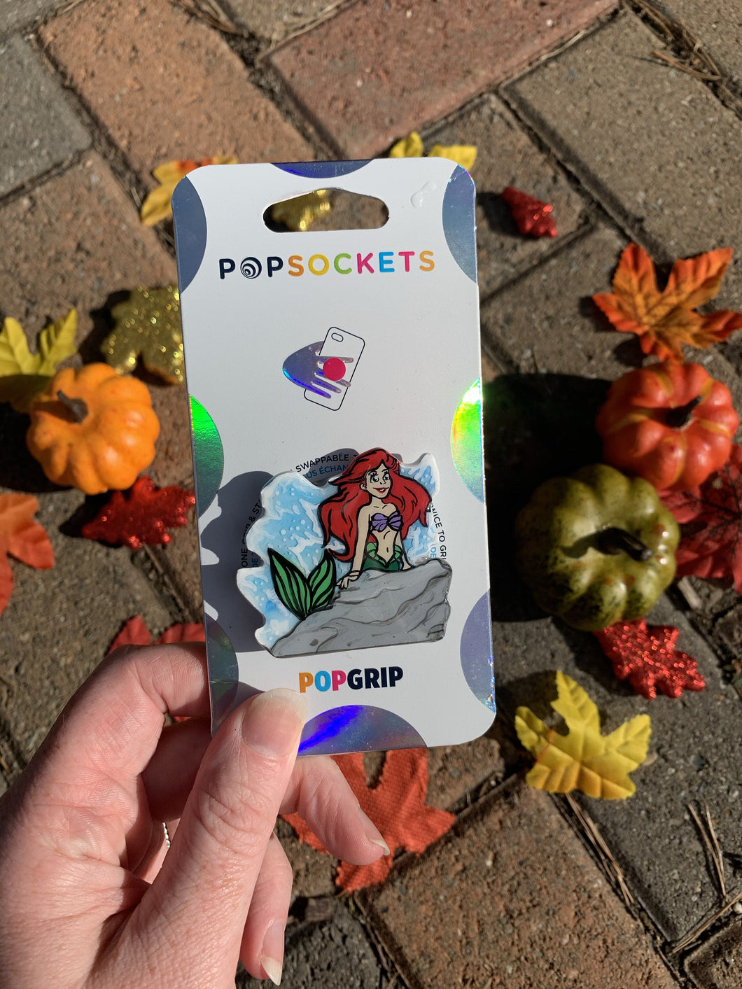 Ariel/ Water Inspired “Pop” Cell Phone Grip/ Stand