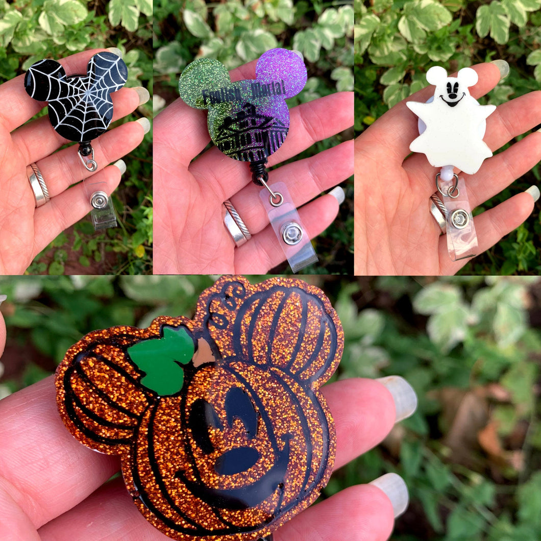 Halloween Mouse Badge Reels