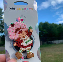 Load image into Gallery viewer, Glitter Strawberry Girl Inspired “Pop&quot; Cell Phone Grip/ Stand

