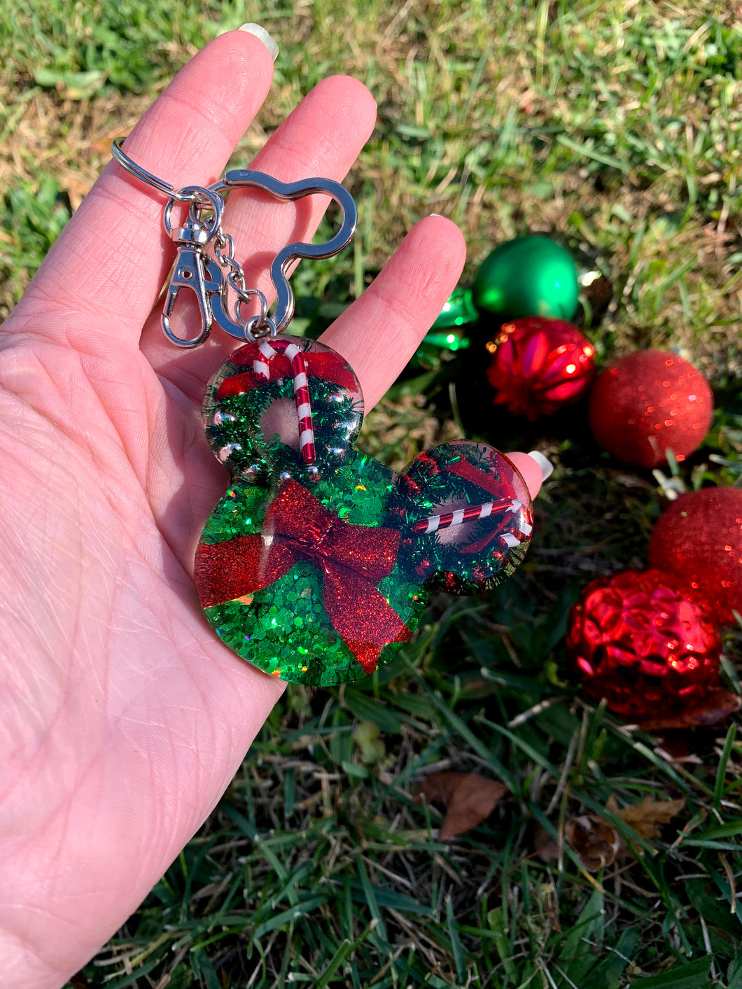 Christmas Mouse Inspired KeyChain