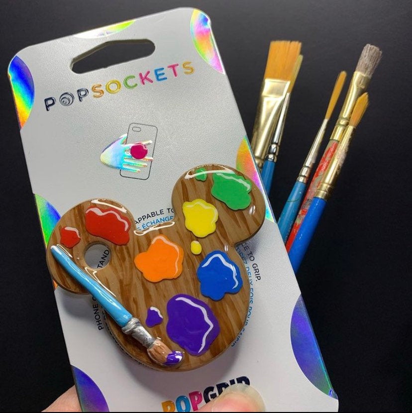 Paint Palette Mouse Inspired “Pop” Cell Phone Grip/ Stand