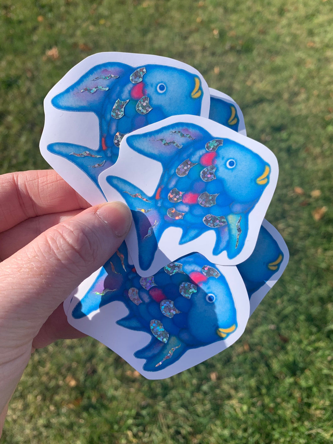 Rainbow Fish Inspired Sticker/Decal - Holographic Scales