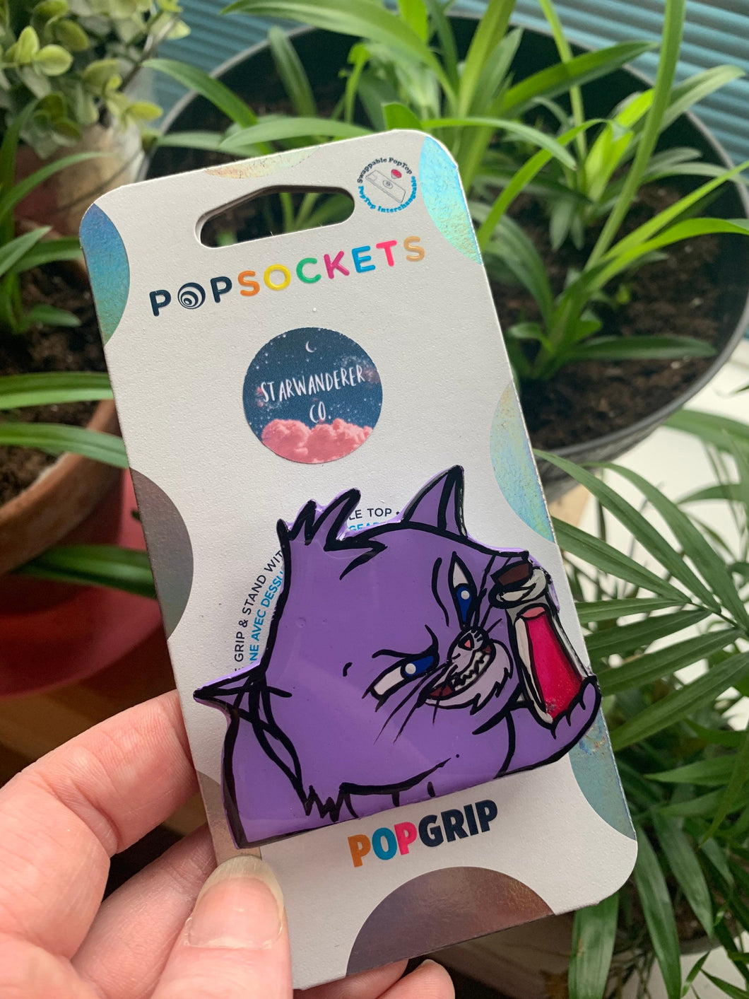 Cat Potion Inspired “Pop” Cell Phone Grip/ Stand