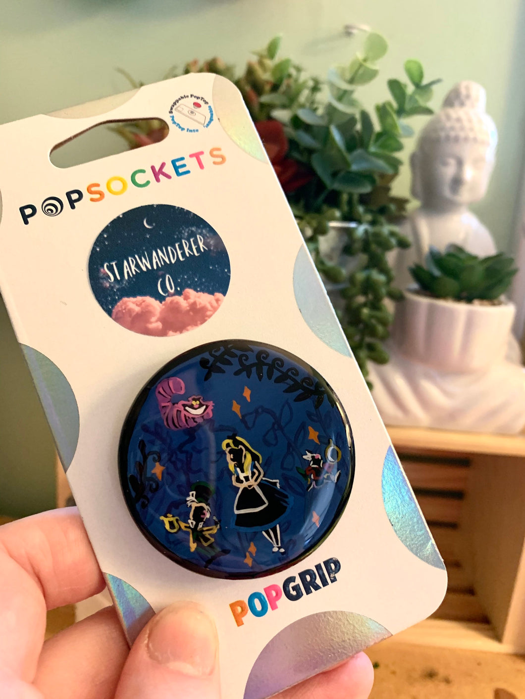 Wonderland Silhouette Inspired “Pop” Cell Phone Grip/ Stand