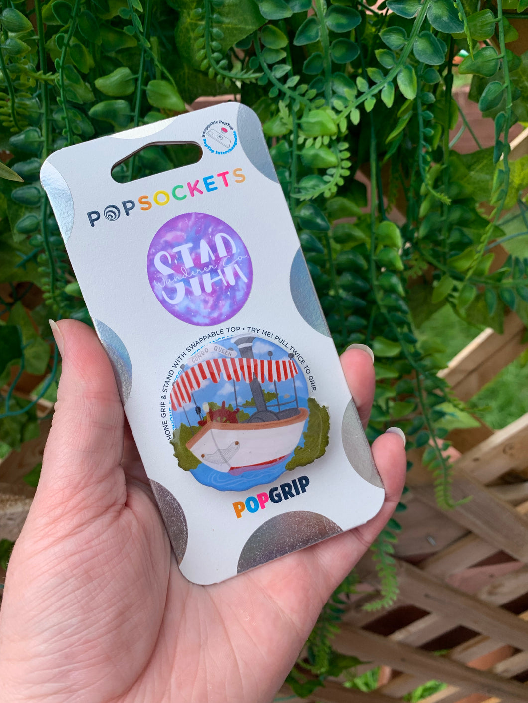 Jungle Boat Inspired “Pop” Cell Phone Grip/ Stand