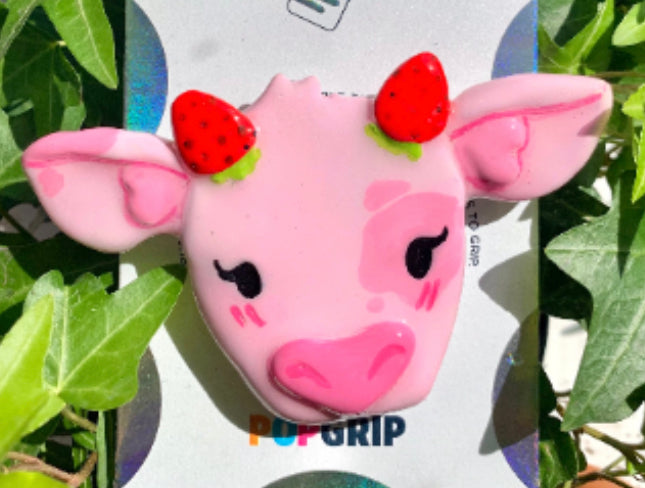 Strawberry Cow Inspired Badge Reel