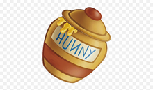 Load image into Gallery viewer, Glitter Honey Pot/Bear Inspired Pom Pom KeyChain
